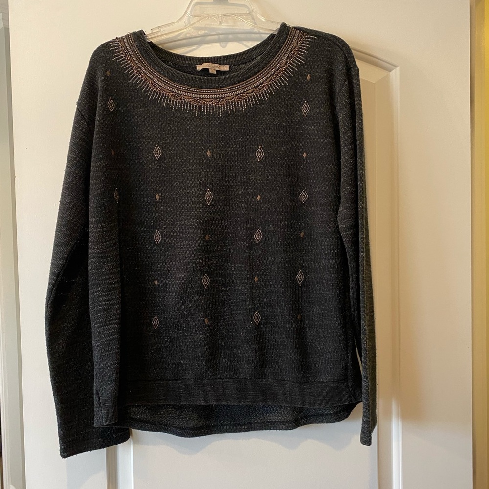 Miss Me sweater with embroidered sequins size L